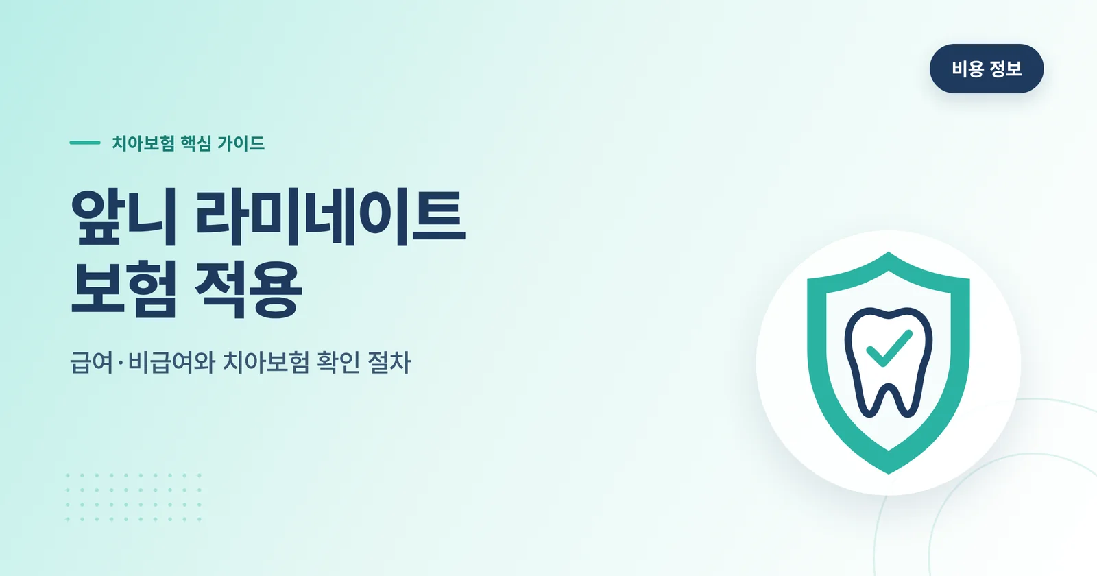 앞니 라미네이트 보험 적용
